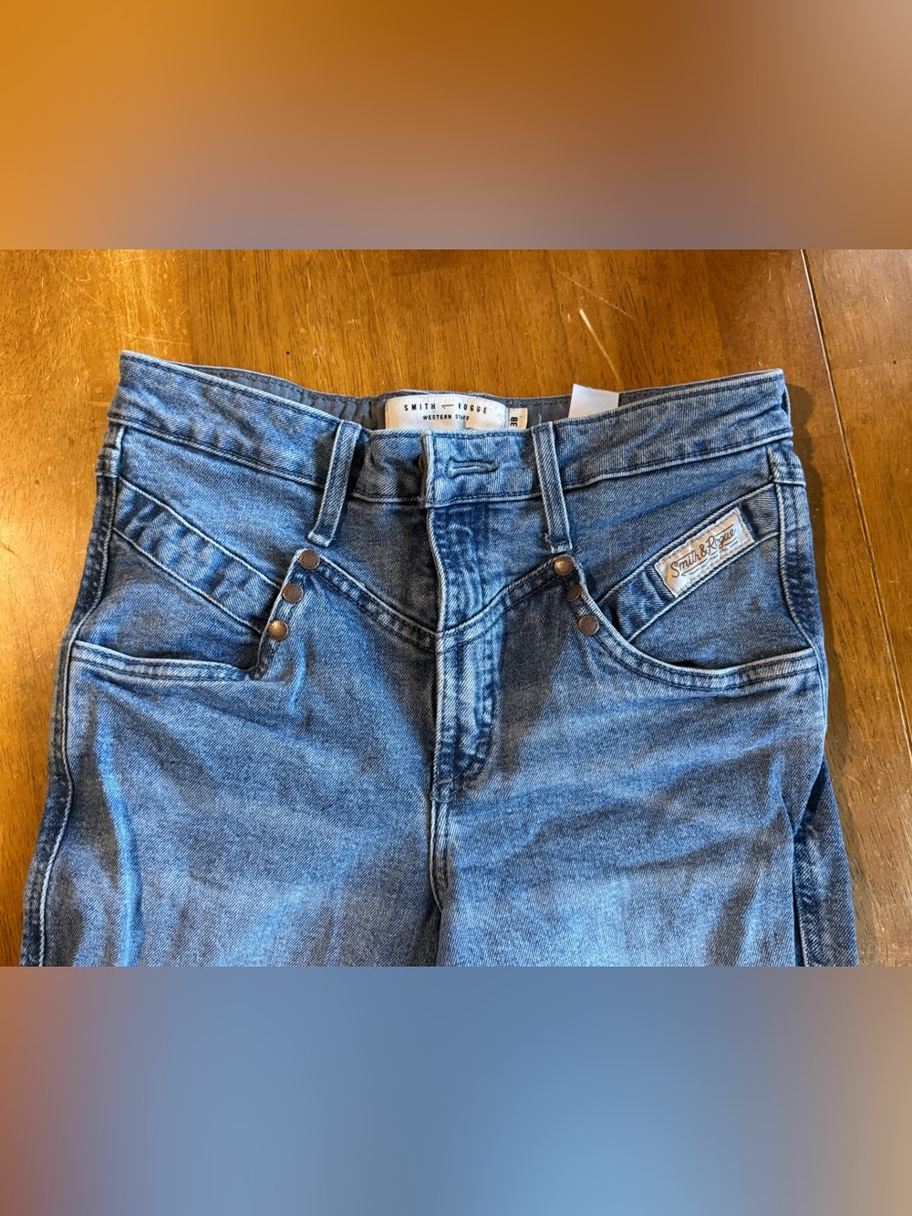 Rogue Medium Blue Flared Wide-Leg Jeans